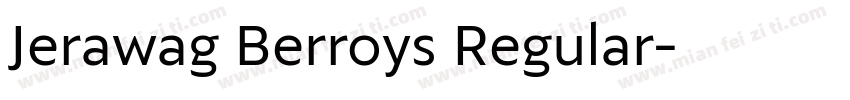 Jerawag Berroys Regular字体转换